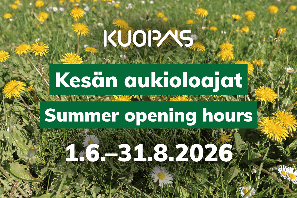Poikkeusaukioloajat kesällä